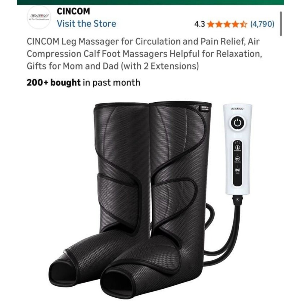 Air compression boots